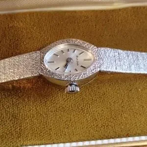 gold filled | Accessories | Bulova Ladys Vintage Watch White  display picture 1